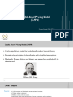 Capital Asset Pricing Model