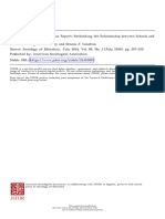 Fifty Years Since The Coleman Report - Rethinking The Relationship Between Schools and Inequality