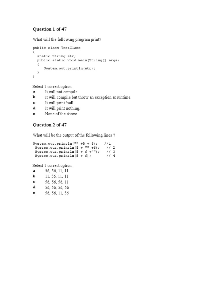 Main Exam 8 | PDF | C (Programming Language) | Method (Computer ...