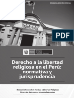 D° A La Libertad Religiosa en El Perú - Normativa y Jurisprudencia 10-12-2019