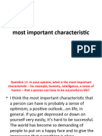 11.most Important Characteristic