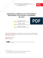 Associações Com Estresse e Qualidade de Sono PDF