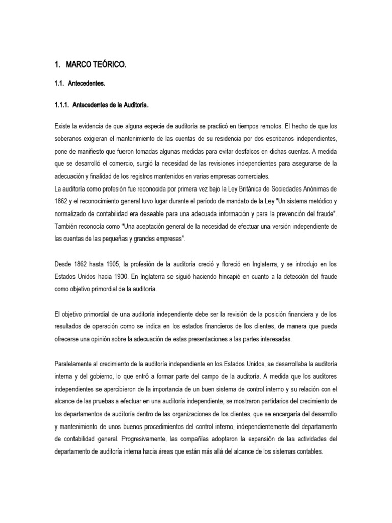 Marco Teórico 171014 | PDF | Auditoría | Lavado de dinero