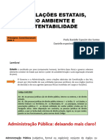 Uc - Relações Estatais, Meio Ambiente E Sustentabilidade: Profa Danielle Espezim Dos Santos