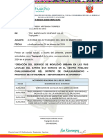 Informe de Actividades Del Mes de Enero