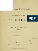 Expository Discourses On The Epistle To The Ephesians (D. B. Cameron)