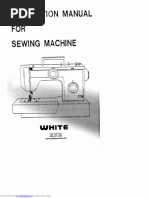 White 1788 Sewing Machine Instruction Manual