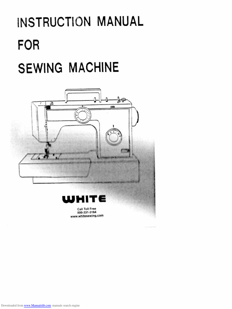 White Sewing Machine User Manual | PDF | Sewing Machine | Sewing