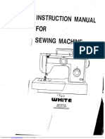 White 1866 Sewing Machine Instruction Manual