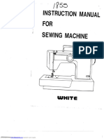 White 1855 Sewing Machine Instruction Manual