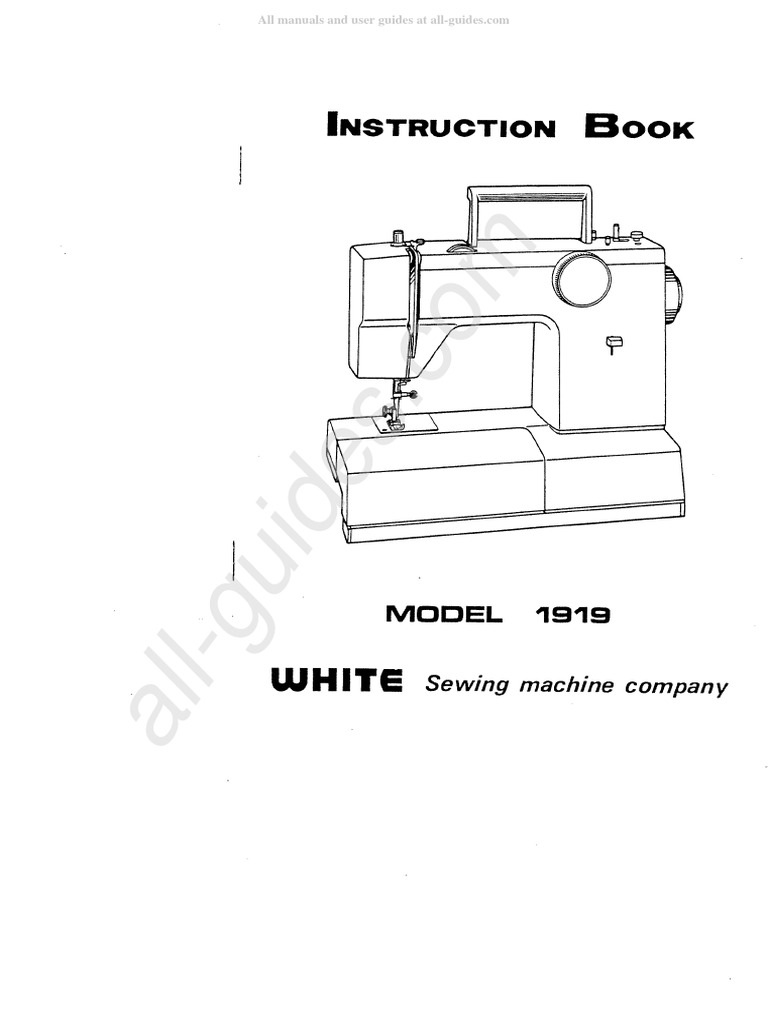 White 1510 Sewing Machine Manual | PDF | Sewing Machine | Sewing