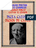Catón, Marco Porcio - Dicta Catonis - Dichos