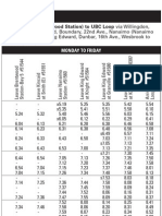 UBC to Brentwood Station Schedule