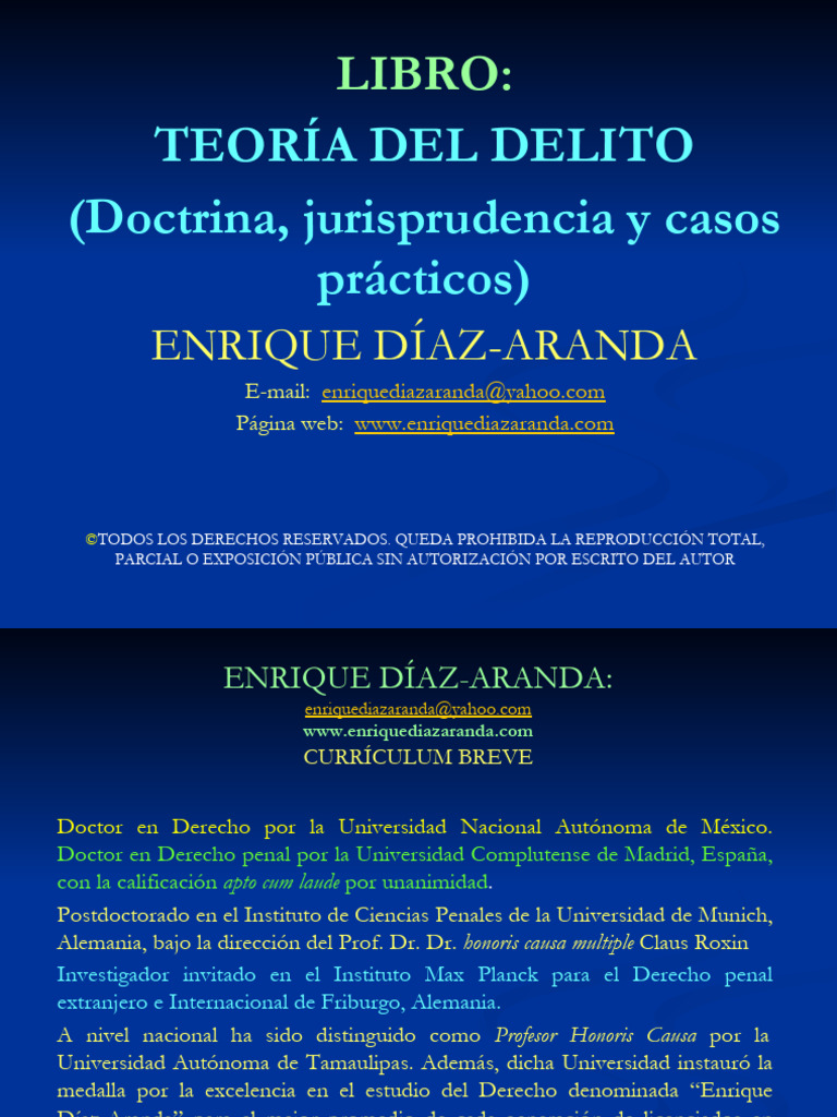 CD Interactivo Teoría Del Delito | PDF | Intención (Derecho Penal ...