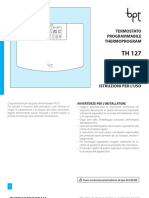 Termostato Programmabile Thermoprogram TH 127 Istruzioni Per L Uso