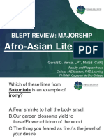 Afro Asian Literature Ratio - 2022 1
