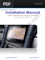 Video Interface Porsche pcm4.0 Manual