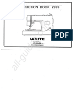 White 2999 Sewing Machine Instruction Manual