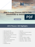 2016 Phenom 300 SN363&392 Spec-MingYi Jet