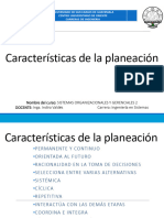 1.1 Caracteristicas de La Planeacion