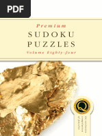 Premium Sudoku Puzzles Vol84 2021