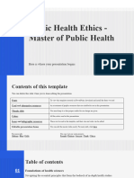  A Ethics - Master of Public Health by Slidesgo 2