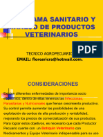 Programa Sanitario y Manejo Productos Veterinarios