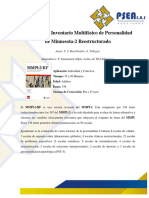 MMPI 2RF. Inventario Multifasico de Personalidad de Minnesota 2 Reestructurado