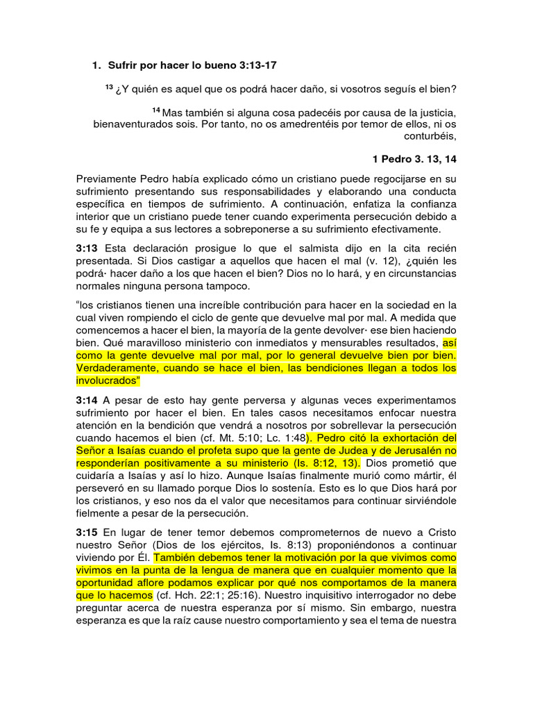 Sufrir por Hacer el Bien según la Biblia | PDF | Jesús | Noé