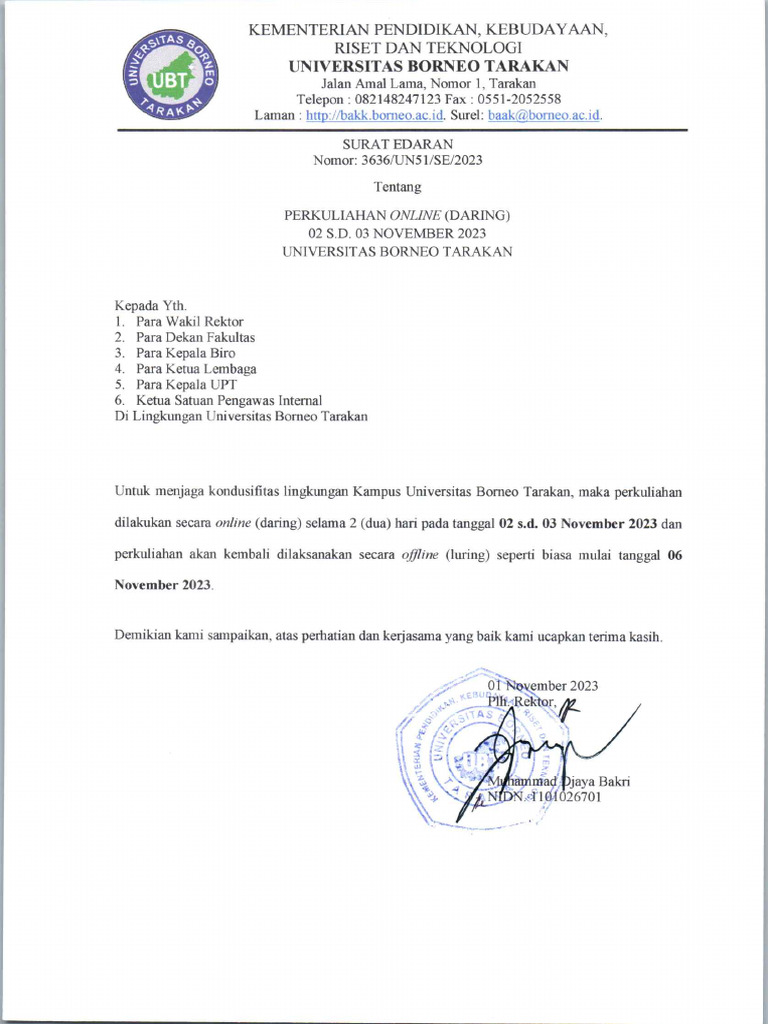 Surat Edaran | PDF