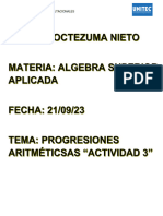 Progresiones Aritméticas - Moctezuma Nieto Pedro