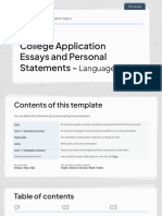 Copia de College Application Essays and Personal Statements - Language Arts - 12th Grade by Slidesgo