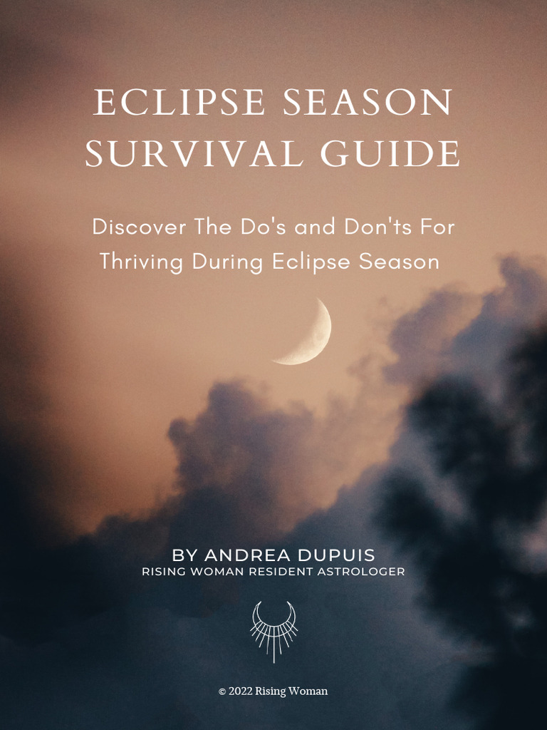 Eclipse Season Survival Guide Pdf Solar Eclipse Moon