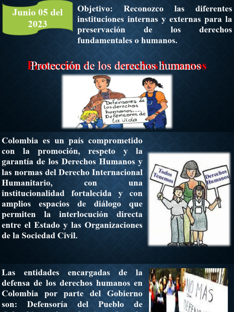 Derechos Humanos y DIH en Colombia | PDF | Ley humanitaria ...