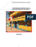 Plan de Continuidad Operativa 2023-2026 - Andoas