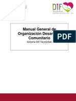 Manual de Organización SALUD Y BIENESTAR COMUNITARIO 2020