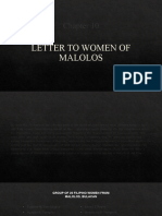 Letter To Women of Malolos