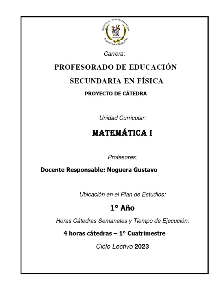 Mep Programa De Matematica
