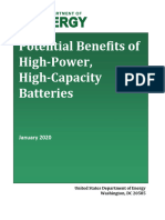 Potential Benefits of High Powered Batteries Report