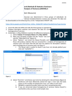 SPSS Worksheet 2 One-Way ANOVA