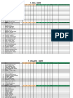 Blank Attendance and Class Record