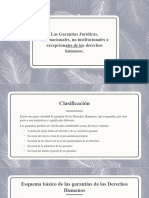 Las Garantías Jurídicas Internacionales No Institucionales 