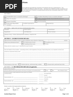 Incident Report From