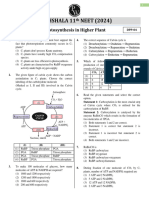 Photosynthesis in Higher Plants - DPP 04 (Of Lec 07) - Sequence No. 48 - Pathshala 11th NEET 2024