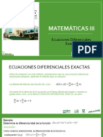 Ecuaciones Diferenciales Exactas Mate 3
