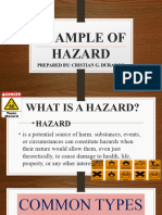 Example of Hazard