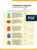 Lembar Kerja Matematika Bangun Ruang Sisi Lengkung Kuning Sederhana (21.5 X 33 CM)