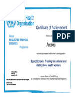 NTDs-sporotrichosis RecordOfAchievement