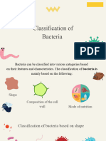 Classification of Bactera