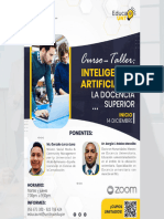 Brochure - Curso - Taller Inteligencia Artifical en La Docencia Superior
